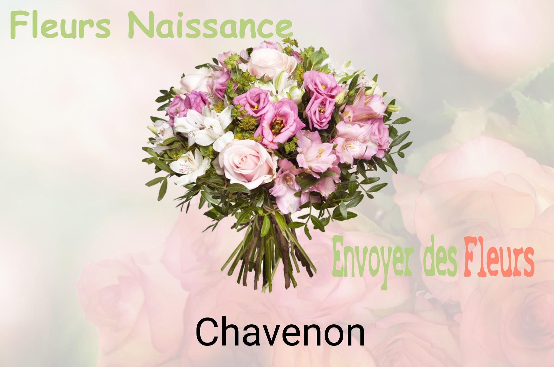Bouquet de fleurs de naissance livré à Chavenon